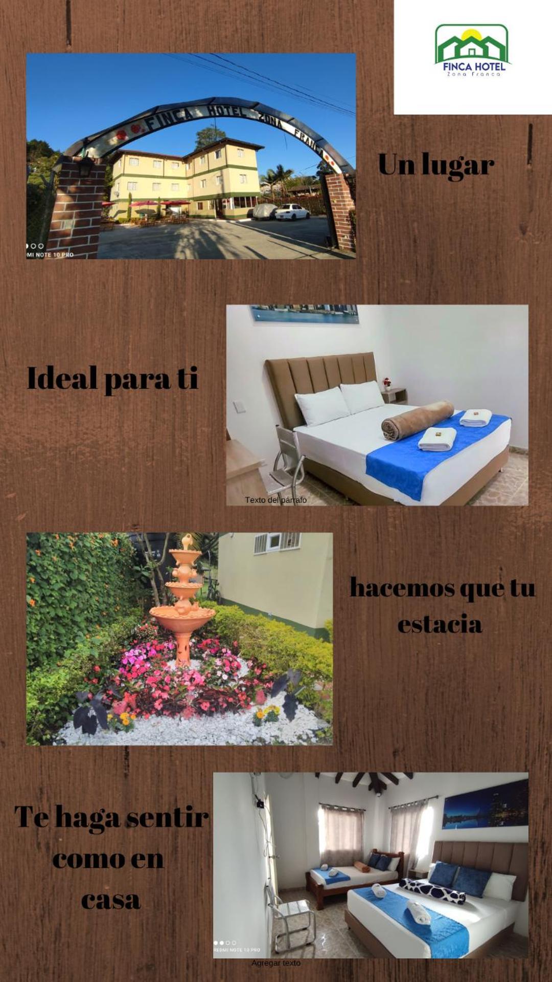 Finca Hotel Zona Franca Rionegro Exteriér fotografie